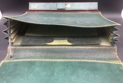 A writing case and wallet that belonged to...