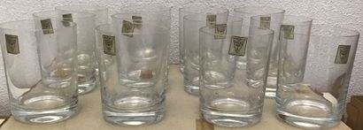 72 verres en cristal, cristallerie de FAINS...