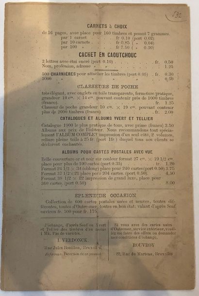 Revue Belge numéro 1 Juin 1900 “ Les occasions...