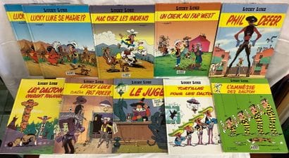 Lucky Luke, 10 BD dont 9 réalisées dans le...