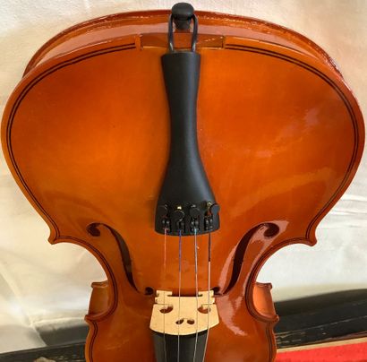 Violon d’étude avec un archet dans une étui...