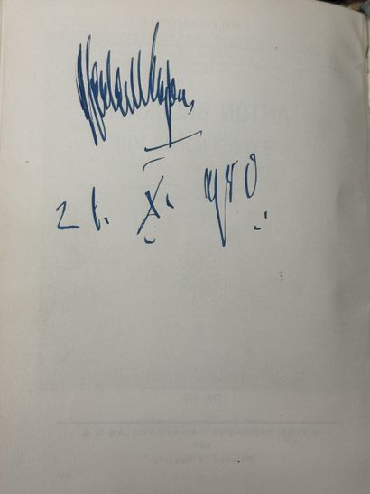 Autograph from Herbert Von Karajan dated...