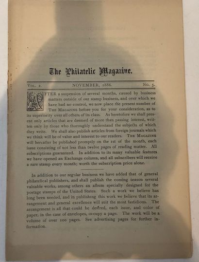 9 Revues U.S.A. “ The Philatelic Magazine...