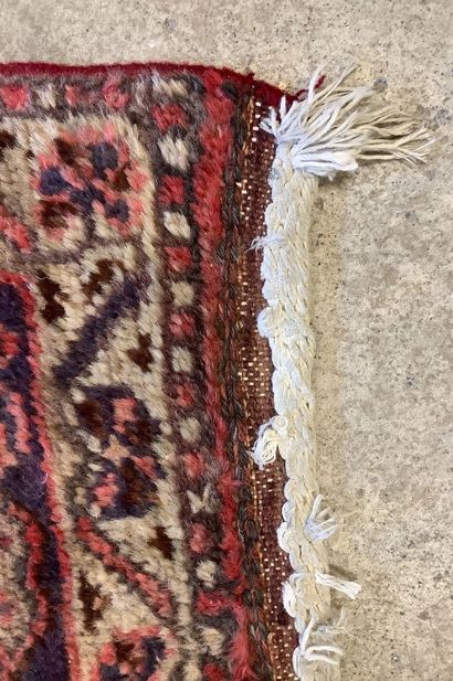 3 small antique bedroom rugs with significant...