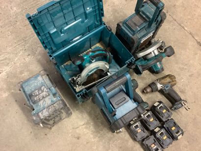 Portatifs de marque MAKITA comprenant perceuse,visseuse,2...