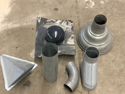 Lot divers conduits de ventilation,collecteur...