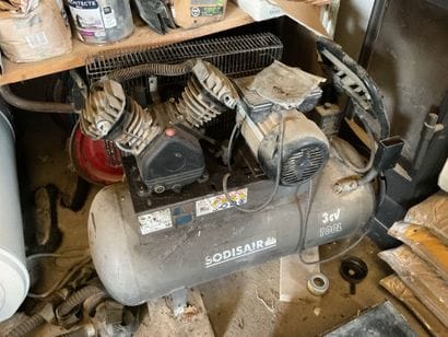Compresseur SODISAIR 100 litres, en l’état,...
