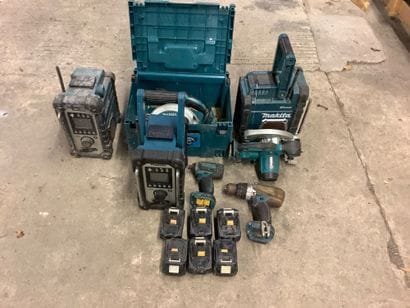 Portatifs de marque MAKITA comprenant perceuse,visseuse,2...