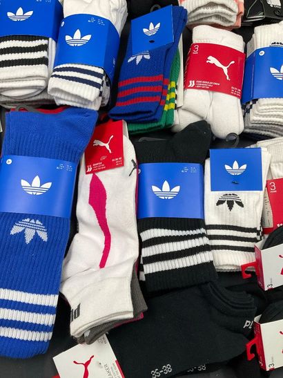 27 Lots de 3 paires de chaussettes dont ADIDAS,...