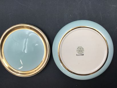 8 bonbonnières et boite à bijoux, verre,...