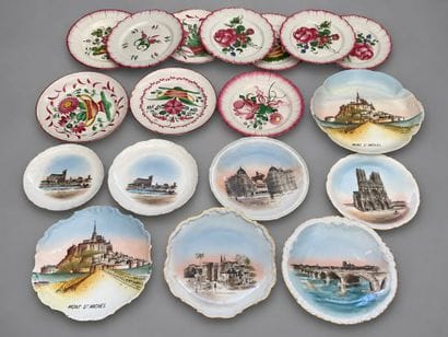 Manette de 18 assiettes dont 8 sur le thème...
