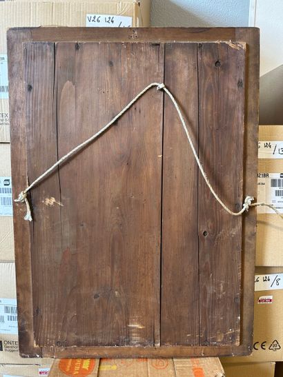 Miroir encadrement en bois dimensions 56...