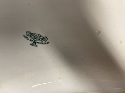Bidet en faïence Creil Montereau, 34 x 50...