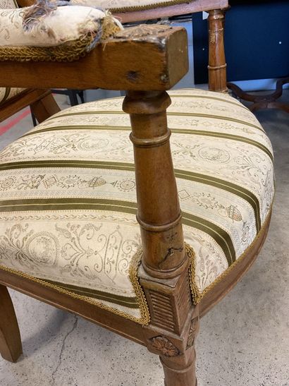 Paire de fauteuils, style directoire, début...