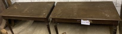 Paire de console d’applique en chêne et en...