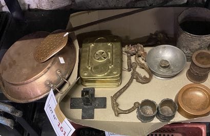 Un petit lot de divers métaux dt cuivres,...