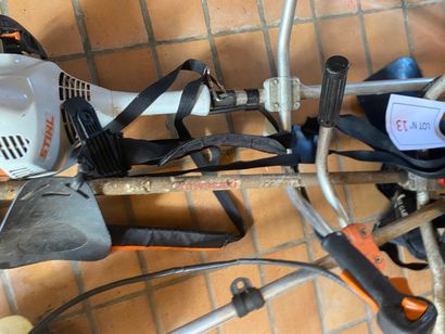 Lot de 3 débroussailleuses: Sthil/Kawasaki...
