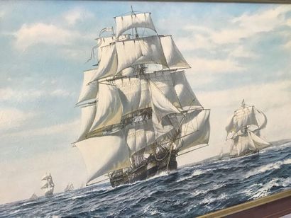 Reproduction d’un tableau Marine de guerre...