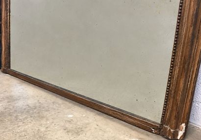 Glace de cheminée, dimensions : 143 cm X...