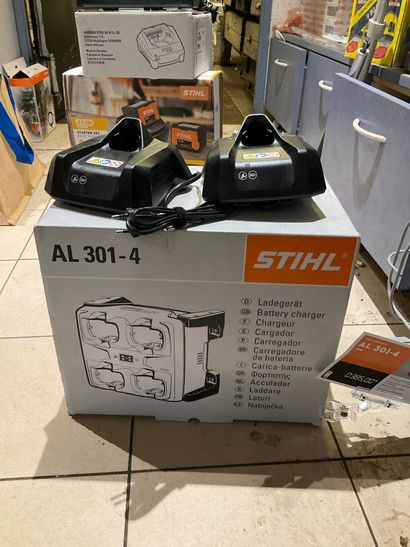 Lot de 1 batterie et 2 chargeurs STIHL n...