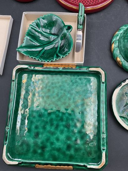 Faïences diverses, art de la table, couleurs...