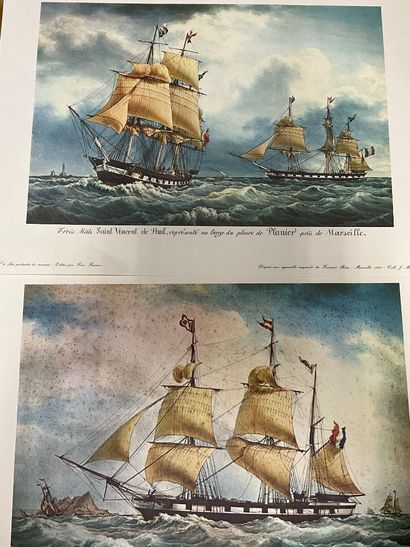 Lot d’encadrements et de reproductions Finatheque,...