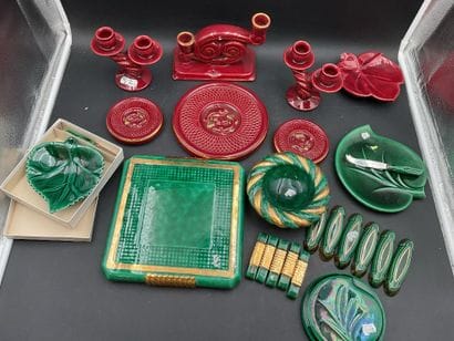 Faïences diverses, art de la table, couleurs...