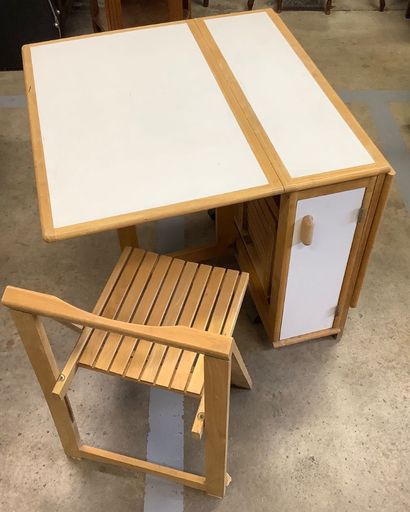 Table modulable multifonctions avec 4 chaises...