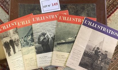 Lot de 5 revues «L’illustration» d’Aout,...