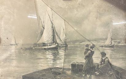Saladier cristal avec collerette M/A Circa...