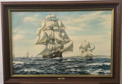 Reproduction d’un tableau Marine de guerre...