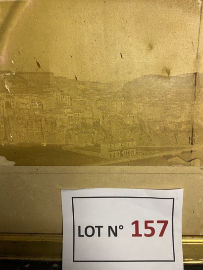 En l’état grenier: Important cadre doré (145X42Ht)...