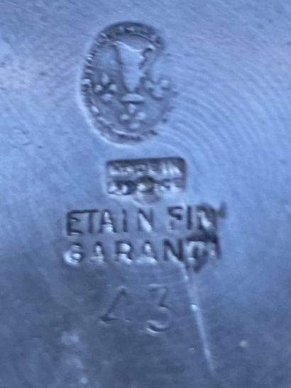 Étain Français XXeme : Bon service à café...