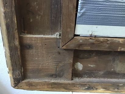 Reproduction dans un grand cadre bois et...
