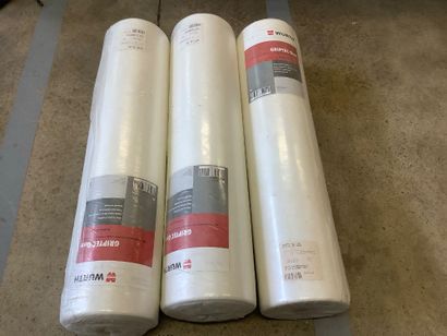 Lot de 3 rouleaux de sol non-tissé antidérapant...