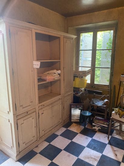 Lot cuisine comprenant: petite table (97X74X78Ht)...