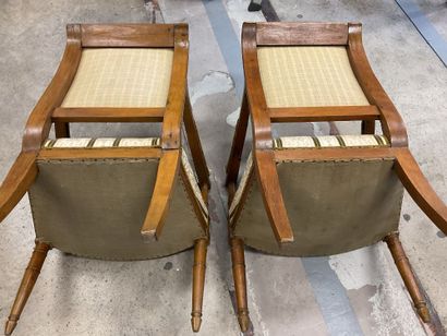Paire de fauteuils, style directoire, début...