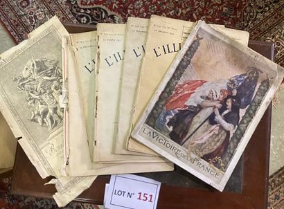 Lot de 10 revues l’Illustration (1914/1915/1917...