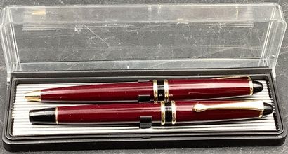 Un coffret Waterman comprenant un stylo plume...
