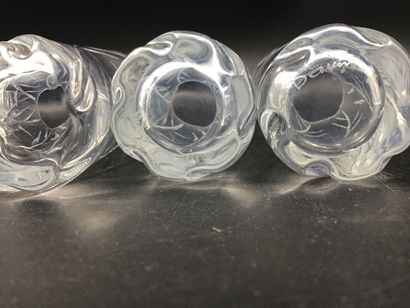 DAUM, 7 verres à liqueur, hauteur 7,5 cm.
5...