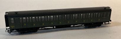 Lot de 5 wagons de la SNCF, en l’état.