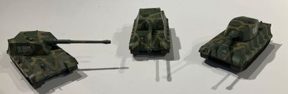 Lot de 6 tanks de l’armée allemande, de la...