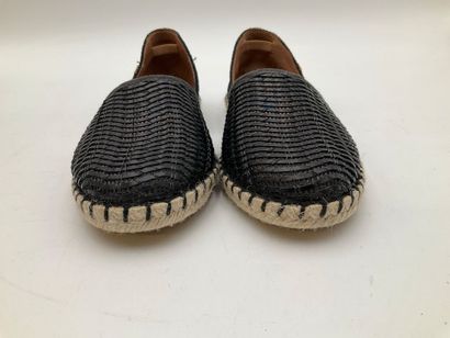 VERBENAS, modèle Carmen noir, croute de cuir/...