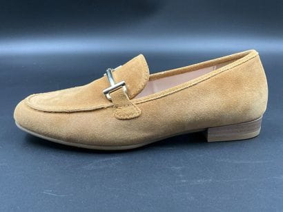 ARA, KENT moccasin, size 36.5. Camel nubuck....