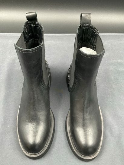 INUOVO, size 36, black leather ankle boots,...