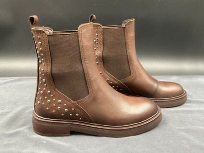INUOVO, size 39, brown leather ankle boots,...