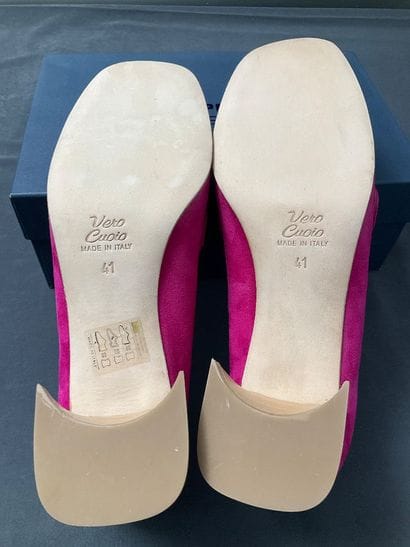 SPAZIOZERO8, leather pumps with interchangeable...