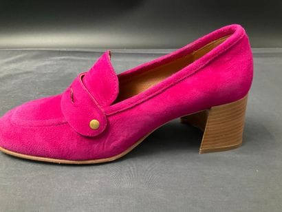 SPAZIOZERO8, leather pumps with interchangeable...
