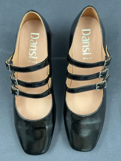 DANSI, heeled baby shoes, size 35, black...