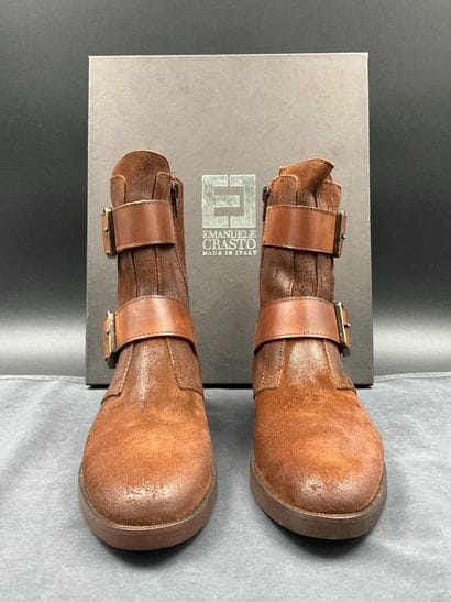EMANUELE CASTRO, Size 36, Style 2113, brown...